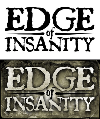 Edge of Insanity Logo : Black & White vs. Color