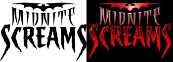 Midnite Screams Logo : Black & White vs. Color