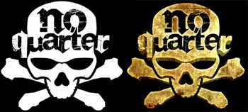 No Quarter Logo : Black & White vs. Color