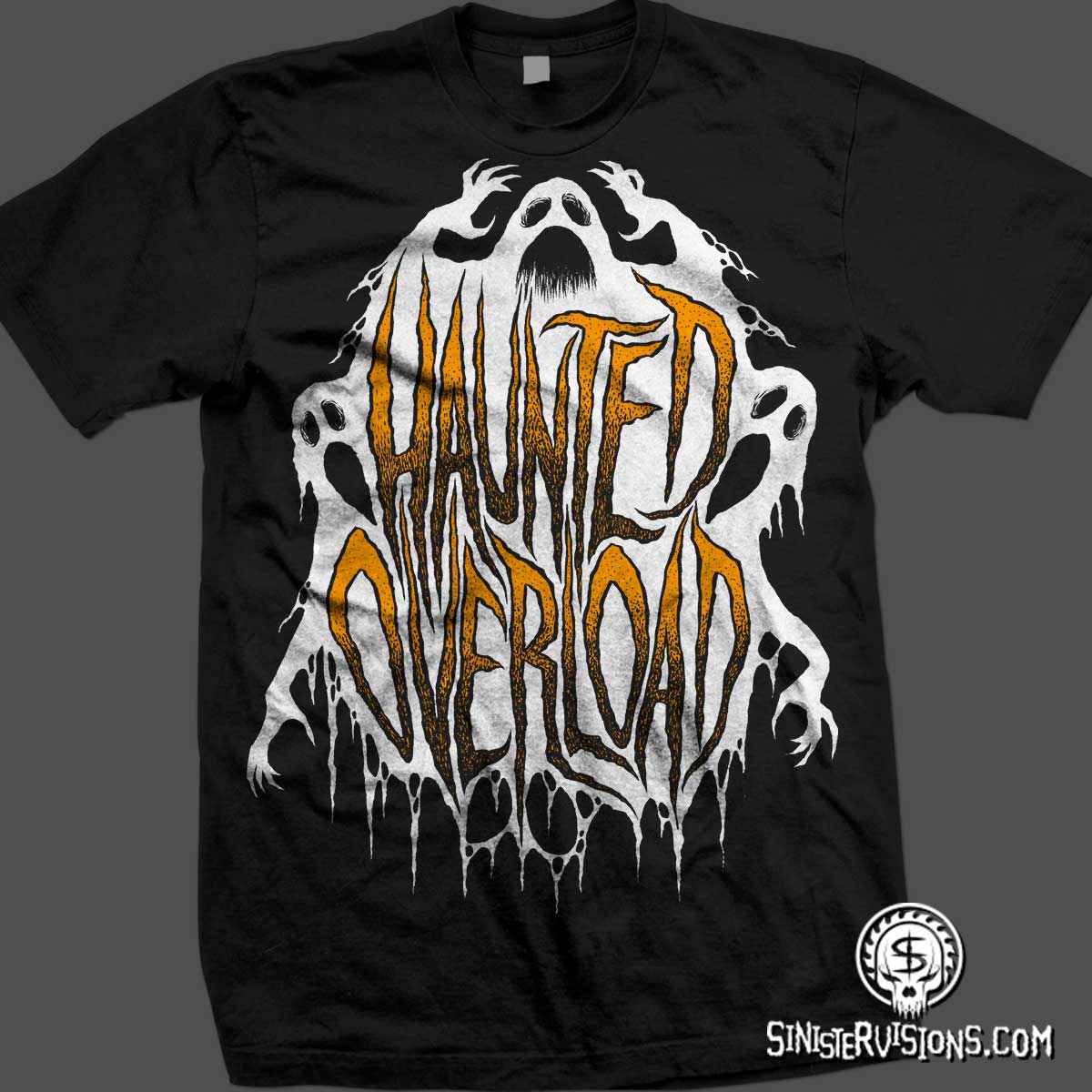 Sinister Visions: T-shirt design for haunted houses, haunted ...